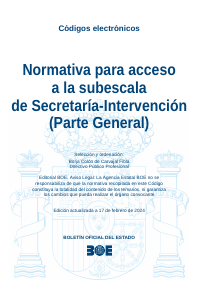 Normativa para acceso a la subescala de Secretaría-Intervención (Parte General)