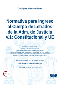 Normativa para ingreso al Cuerpo de Letrados de la Adm. de Justicia V.1: Constitucional y UE