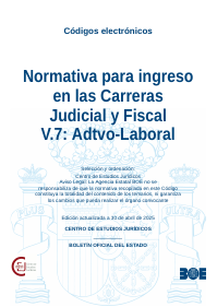 Normativa para ingreso en las Carreras Judicial y Fiscal V.7: Adtvo-Laboral