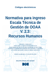 Normativa para ingreso Escala Técnica de Gestión de OOAA V. 2.3: Recursos Humanos