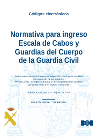 Normativa para ingreso Escala de Cabos y Guardias del Cuerpo de la Guardia Civil
