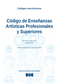 Código de Enseñanzas Artísticas Profesionales y Superiores