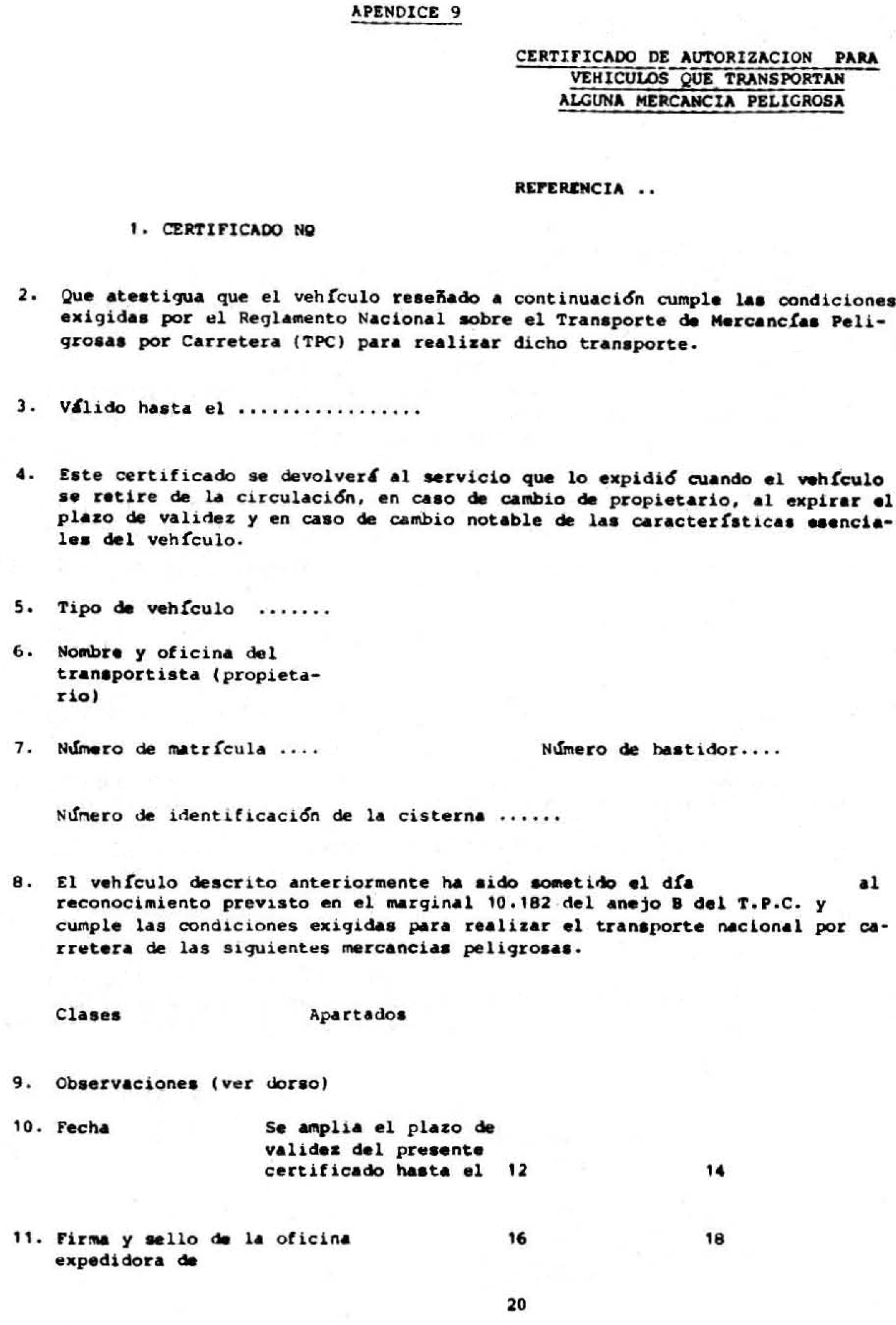 Boe Es Boe A 1985 074 Orden De De Septiembre De 1985 Sobre Normas De Construccion Aprobacion De Tipo Ensayos E Inspeccion De Cisternas Para El Transporte De Mercancias Peligrosas