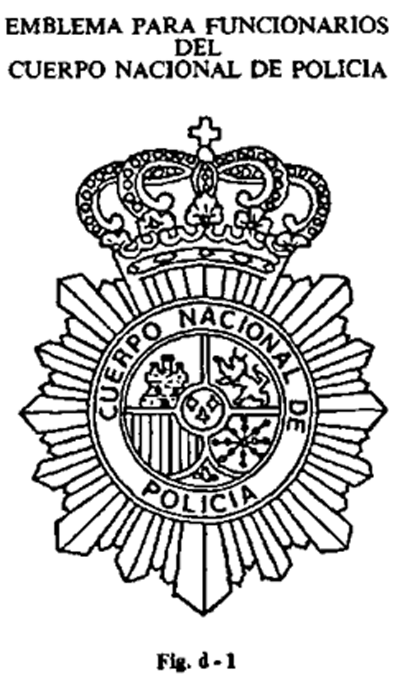 Placa AG Policia Nacional
