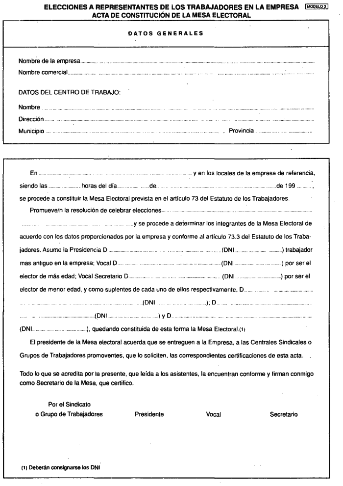 BOE.es - BOE-A-1994-20236 Real Decreto 1844/1994, de 9 de septiembre, por  el que se aprueba el Reglamento de elecciones a órganos de representación  de los trabajadores en la empresa.