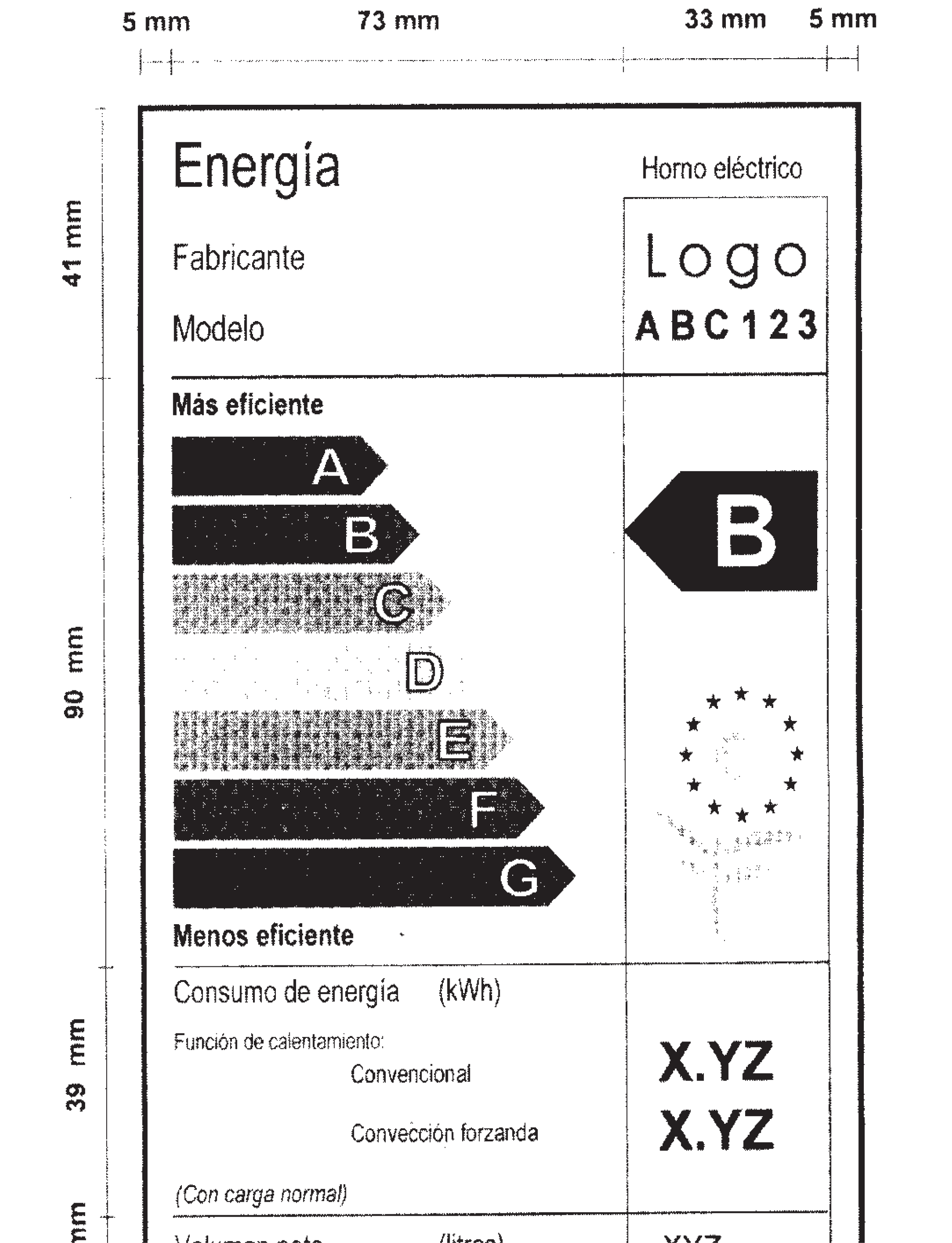 BOE-A-2003-4152 Real Decreto 210/2003, de 21 de febrero, por el que se  regula el etiquetado energético de los hornos eléctricos de uso doméstico.