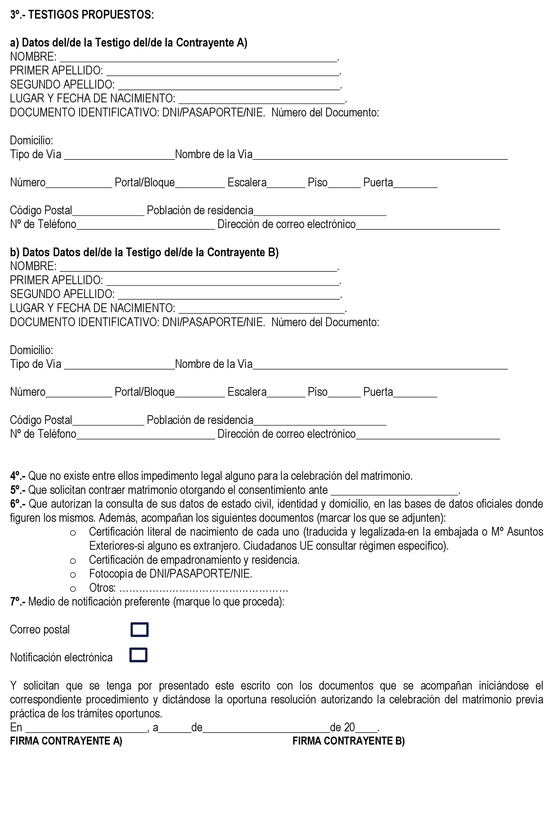 BOE.es - BOE-A-2021-9326 Instrucción de 3 de junio de 2021, de la Dirección  General de Seguridad Jurídica y Fe Pública, sobre la tramitación del  procedimiento de autorización de matrimonio ante notarios.