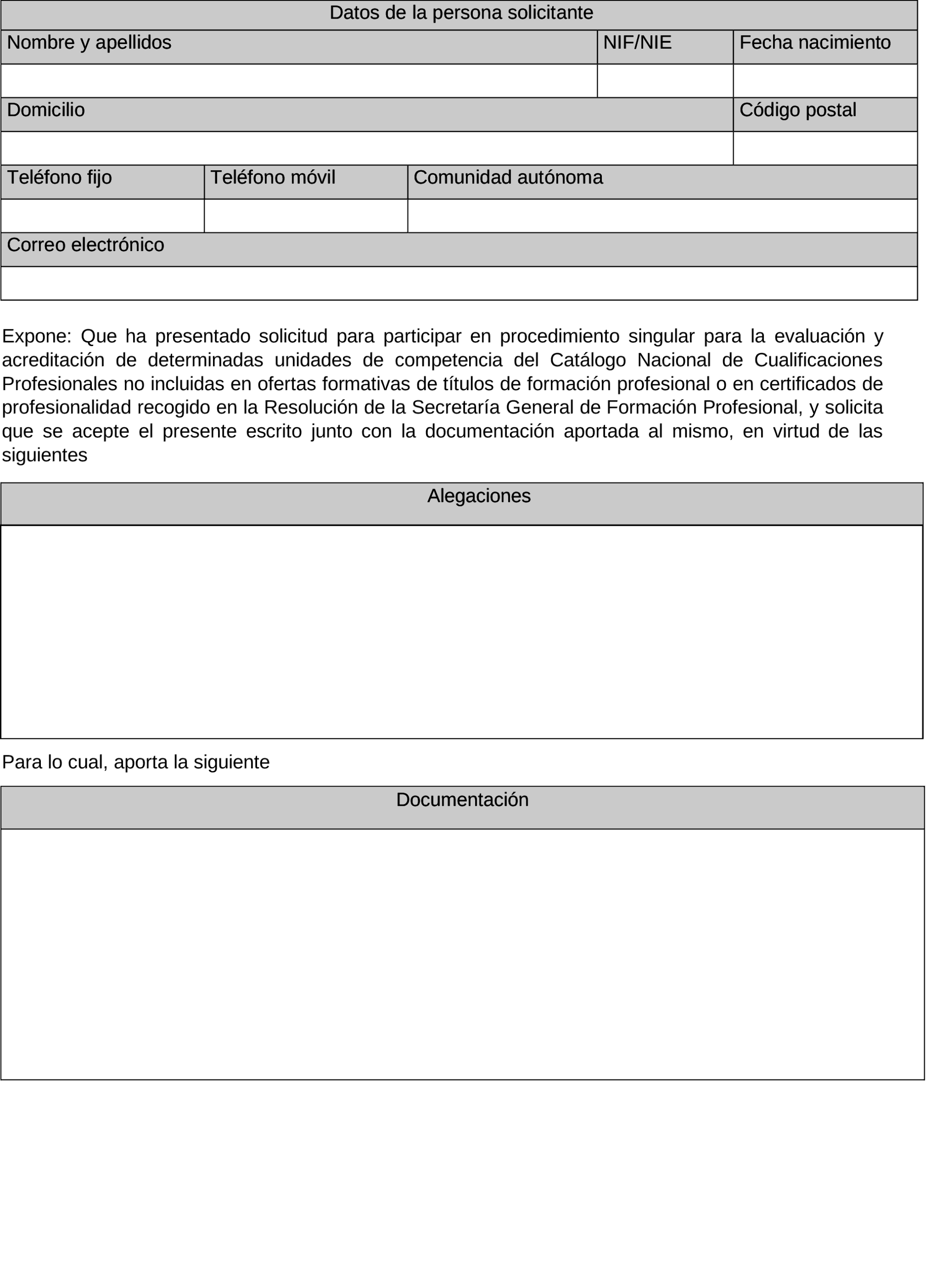 Extremadura Educación - Evaluación y acreditación de competencias  profesionales adquiridas por la experiencia laboral o vías no formales de  formación. Convocatoria. BOE 01/11/2022. | CSIF